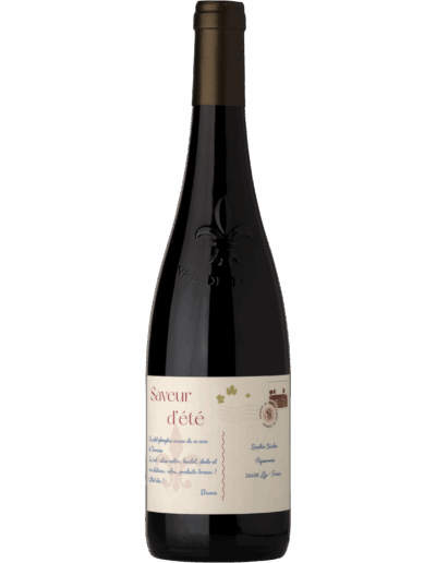 Bouteille de Touraine Rouge - Cuvée Saveur d'été - des Vignobles Jourdain