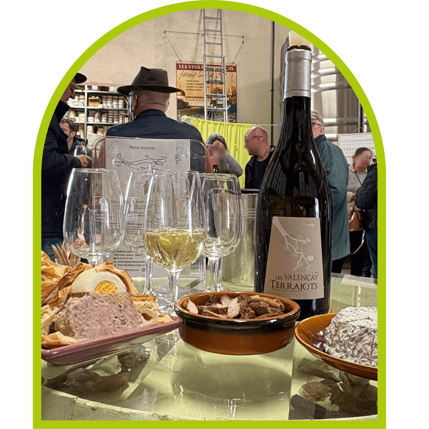 Repas partagé au domaine