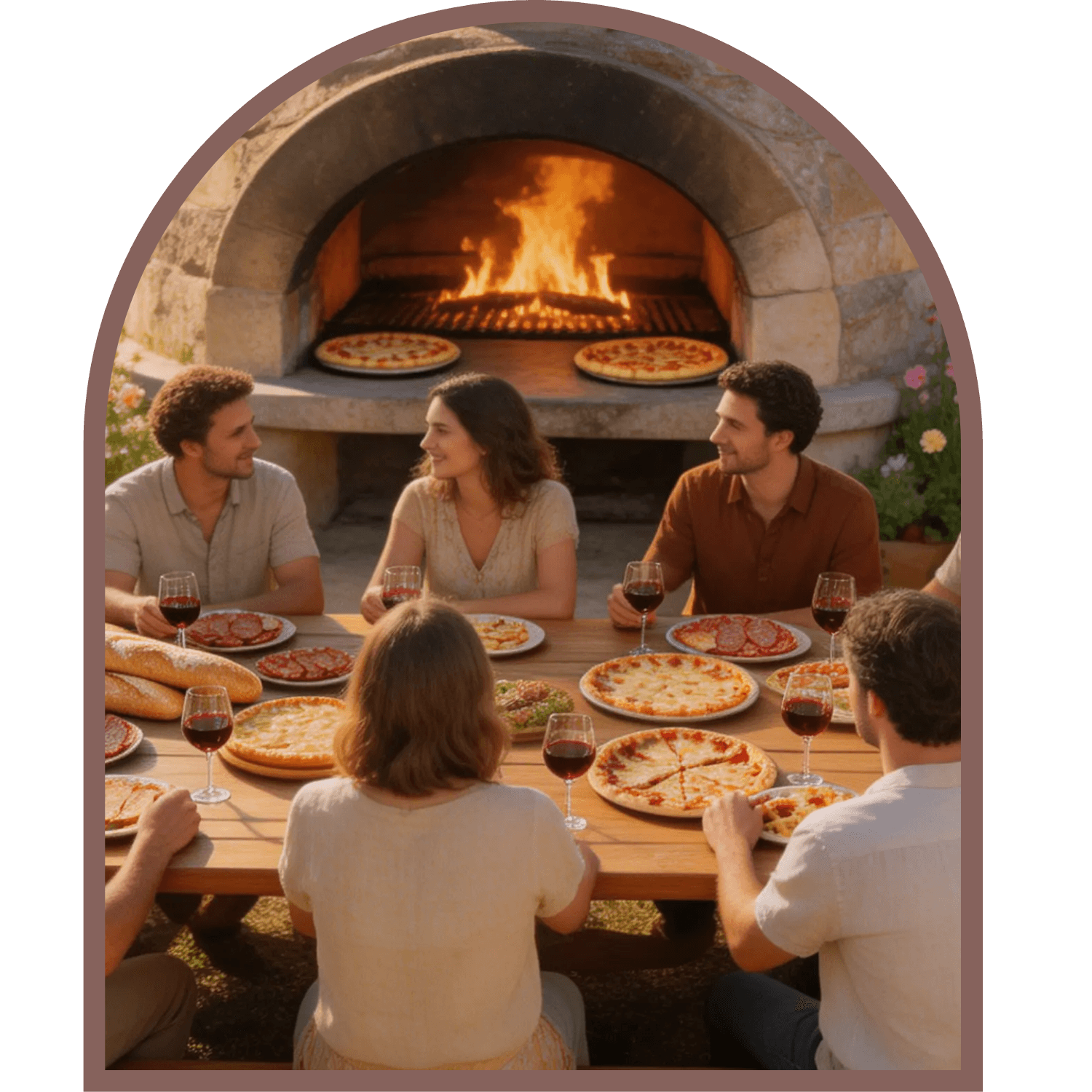 Repas partagé au domaine